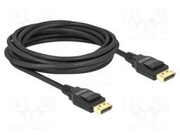 Cable; DisplayPort plug,both sides; DisplayPort 1.2; 5m; black