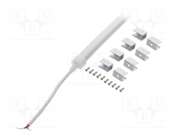 NEON LED tape; white cold; 24V; LED/m: 120; 6mm; IP65; 8W/m