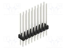 Connector: pin strips; pin header; male; PIN: 18; 2.54mm; THT; 2x9