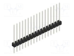 Connector: pin strips; pin header; male; PIN: 17; 2.54mm; THT; 1x17