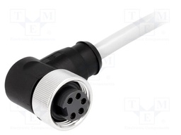 Plug; 7/8"; 1.5m; female; PIN: 5; angled 90°; with lead; PVC