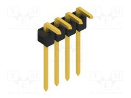 Connector: pin strips; pin header; male; PIN: 4; 2.54mm; THT; 1x4
