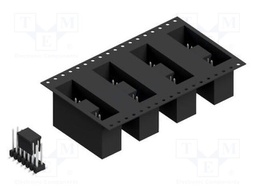 Connector: pin strips; pin header; male; PIN: 14; 2.54mm; SMT; 2x7