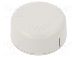 Enclosure: for alarms; Z: 20.3mm; ABS; grey; Ø: 45mm