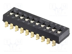 Switch: DIP-SWITCH; Poles number: 10; ON-OFF; 0.025A/24VDC; Pos: 2