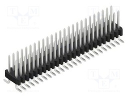 Connector: pin strips; pin header; male; PIN: 50; 1.27mm; SMT; 2x25