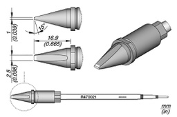 Tip; special; 2.5x1mm