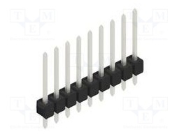 Connector: pin strips; pin header; male; PIN: 9; 2.54mm; THT; 1x9