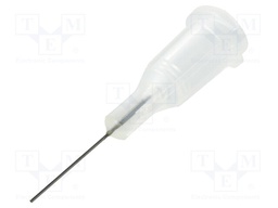 Needle: steel; 0.5"; Size: 27; straight; 200um; Mounting: Luer Lock