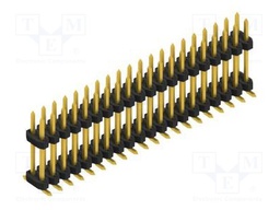 Connector: pin strips; pin header; male; PIN: 40; 2mm; SMT; 2x20