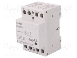 Contactor: 3-pole installation; NO x3; 230VAC; 40A; DIN; IKA