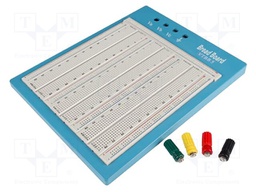Board: universal; prototyping,solderless; 3A; 16x233x283mm; 30V