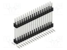 Connector: pin strips; pin header; male; PIN: 36; 1.27mm; SMT; 2x18
