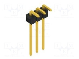 Connector: pin strips; pin header; male; PIN: 3; 2.54mm; THT; 1x3
