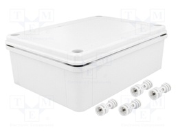 Enclosure: multipurpose; X: 130mm; Y: 180mm; Z: 60mm; ABS; grey; IP65
