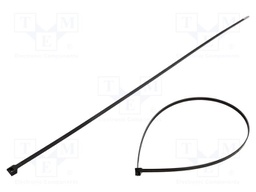 Cable tie; L: 701mm; W: 7.6mm; polyamide; 534N; black; Ømax: 203mm