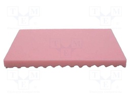 Dissipative foam; ESD; L: 355mm; W: 255mm; Thk: 15mm; polyurethane