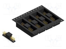 Connector: pin strips; pin header; male; PIN: 22; 2mm; SMT; 2x11