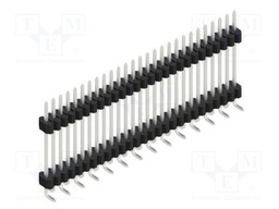 Connector: pin strips; pin header; male; PIN: 27; 1.27mm; SMT; 1x27