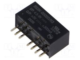 Converter: DC/DC; 3W; Uin: 4.5÷9V; Uout: 5VDC; Uout2: -5VDC; SIP8
