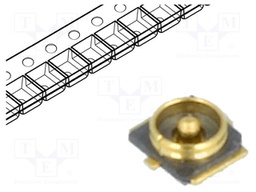 Connector: coaxial; socket; 50Ω; SMT; male