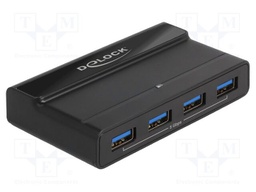 Switch; black; Input: DC 3,5/1,35 socket,USB C socket x2