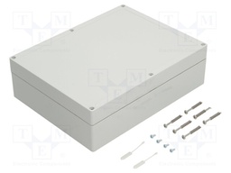 Enclosure: multipurpose; X: 232mm; Y: 302mm; Z: 90mm; TG ABS; ABS