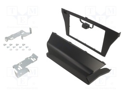 Radio frame; Citroën,Opel,Peugeot; 2 DIN; black