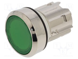 Switch: push-button; Stabl.pos: 1; 22mm; green; IP66,IP67,IP69K