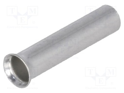 Bootlace ferrule; non-insulated; copper; 2.5mm2; 12mm; tinned