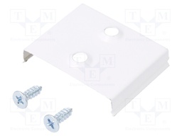 Flexible mounting plate W; white; stainless steel