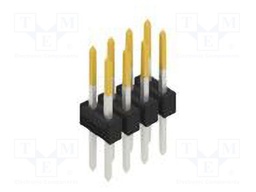 Connector: pin strips; pin header; male; PIN: 8; 2.54mm; THT; 2x4