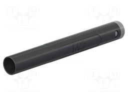 Connector: 4mm banana; plug; 19A; 1kV; black; insulated; 1mm2