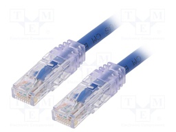 Patch cord; TX6A™ 10Gig,U/UTP; 6a; solid; Cu; PVC; blue; Len: 1m