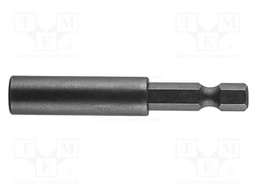 Holder; Socket size-inch: 1/4"; HEX 1/4"; 60mm; magnetic,impact
