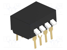 Switch: DIP-SWITCH; Poles number: 4; ON-OFF; 0.025A/24VDC; Pos: 2
