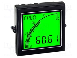 Frequency meter; digital,mounting,programmable; on panel; 0.5%