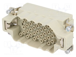 Connector: rectangular; male; Han EEE; PIN: 40; 40+PE; size 16B