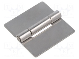 Hinge; Width: 60mm; stainless steel; H: 60mm; V: for welding
