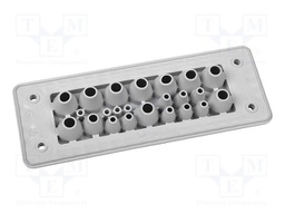 Multigate grommet; grey; Holes no: 23; -40÷90°C; UL94V-0; IP66; MHF