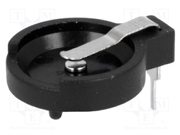 Socket; Mounting: THT,horizontal; Batt.no: 1; Ø: 12mm; 4.5mm