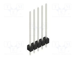 Connector: pin strips; pin header; male; PIN: 5; 2.54mm; THT; 1x5