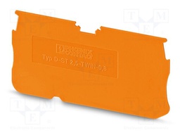 End piece; L: 29mm; W: 0.8mm; H: 60.5mm; Body: orange