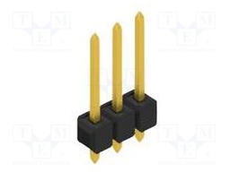 Connector: pin strips; pin header; male; PIN: 3; 2.54mm; THT; 1x3