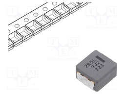 Power Inductor (SMD), Choke Coil, 2.5 µH, 16.3 A, Wirewound, 27 A, 10.9mm x 10mm x 6mm