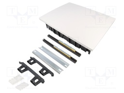 Enclosure: for modular components; IP40; plaster embedded; white