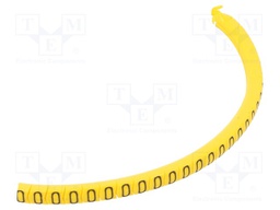 Markers for cables and wires; Label symbol: 0; 1.3÷3mm; PVC; PA