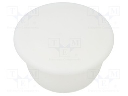 Accessories: stopper; H: 8.5mm; push-in; Flange dia: 19mm; white