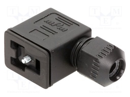 Connector: valve connector; plug; form B; 11mm; female; PIN: 3; mPm