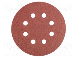 Cleaning cloth: sandpaper; Granularity: 120; Mounting: bur; Ø125mm